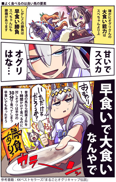 ウマ娘 オグリの大食いはな オグリ 坂崎ふれでぃ さんのイラスト ニコニコ静画 イラスト
