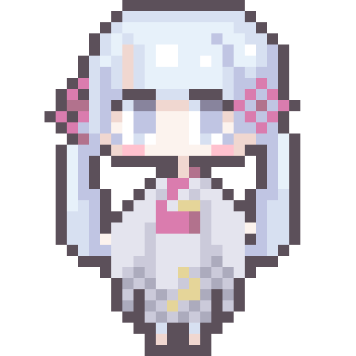 つくよみちゃん 32 32 ドット絵 アニメーション 柊 華久椰 さんのイラスト ニコニコ静画 イラスト
