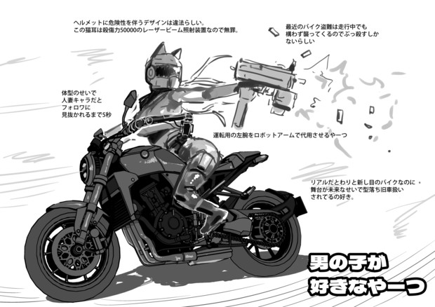 バイク 差詰そうたろう さんのイラスト ニコニコ静画 イラスト