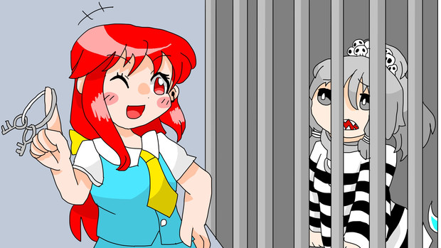 【第14回東方ニコ童祭ED絵】刑事ドラマ最終回を撮影している二人【？】