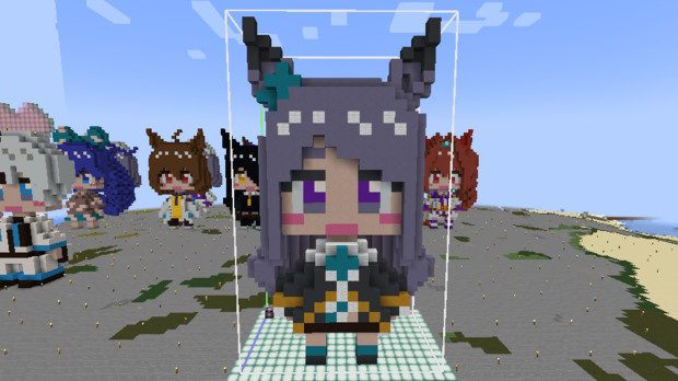 マインクラフトで作ったメジロマックイーン