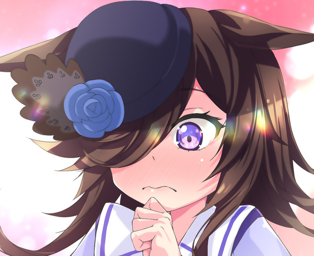 何かを見てしまったライスシャワー