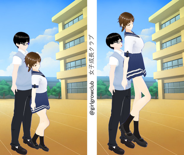 身長が伸びる女の子 女子成長クラブ さんのイラスト ニコニコ静画 イラスト