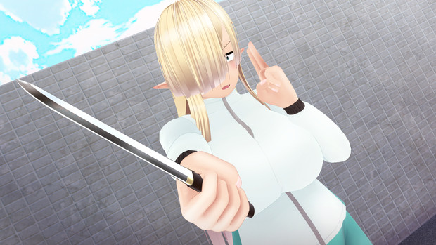ノラ3d 忍者風ポーズ クロ さんのイラスト ニコニコ静画 イラスト