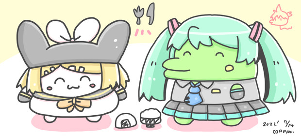 初音ミクっち / コルセットまきお(zazan) さんのイラスト