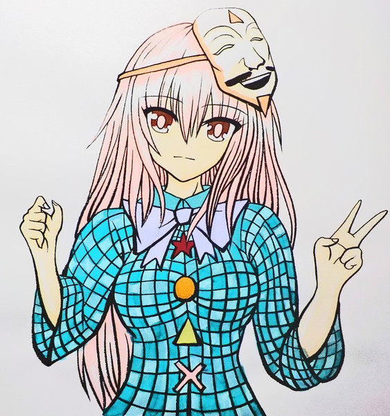 お題 ピースしているこころ 自由突破 さんのイラスト ニコニコ静画 イラスト