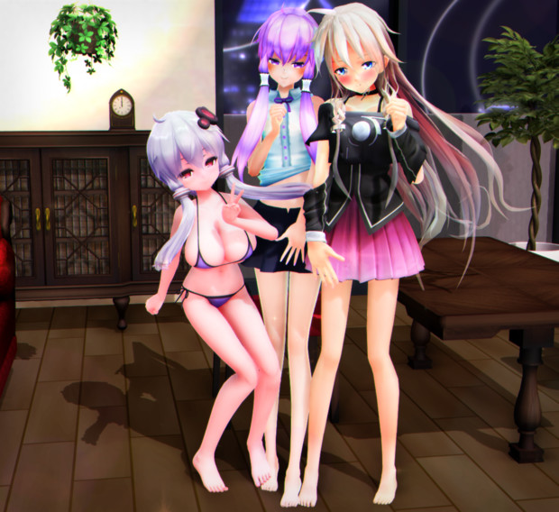 【ゆかりさん萌えリンク】夏も おみあしさんで仲良しです…♡