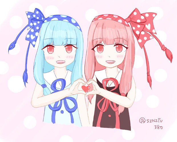 琴葉姉妹でハートポーズ Sinzyu さんのイラスト ニコニコ静画 イラスト