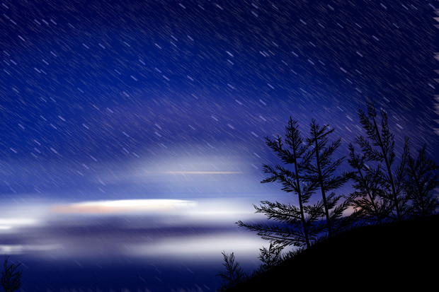 夜空 背景素材 キルシュ さんのイラスト ニコニコ静画 イラスト