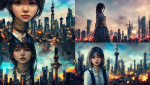 未来にたたずむ女性 ファイナルファンタジーな感じ その2 Ai Midjourney Bss 僕が先に好きだったのに さんのイラスト ニコニコ静画 イラスト