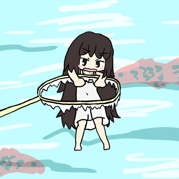 破れたポイに掴まる金魚掬い ゆう さんのイラスト ニコニコ静画 イラスト