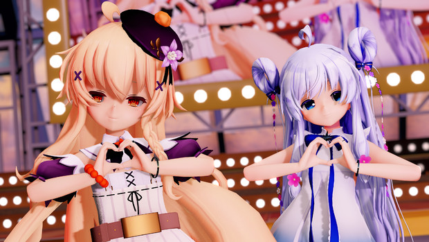 Mmd花騎士 クコちゃん ステラちゃんで Snow Love クロ151 さんのイラスト ニコニコ静画 イラスト