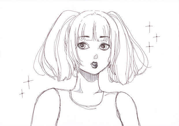 口紅とアイシャドウ 女の子かきますちゃん さんのイラスト ニコニコ静画 イラスト