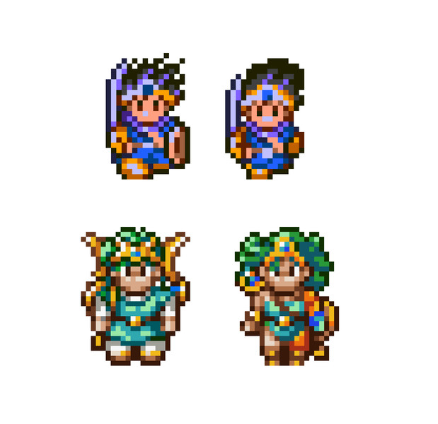 ドット絵 主人公 Dq3 Sfc Dq4 Ps リメイク版 Zuki Rockman改 カイ さんのイラスト ニコニコ静画 イラスト