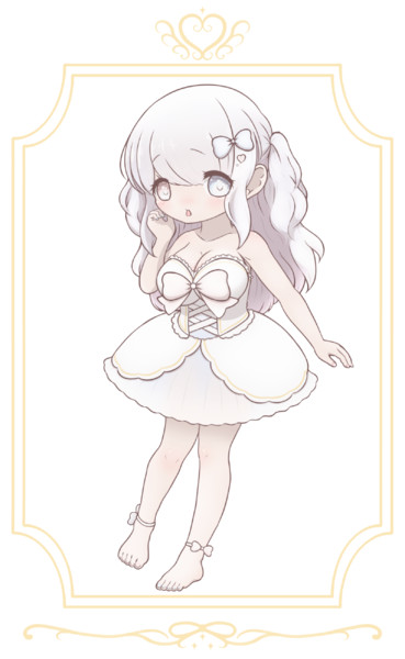 白い女の子 くぅの人 さんのイラスト ニコニコ静画 イラスト