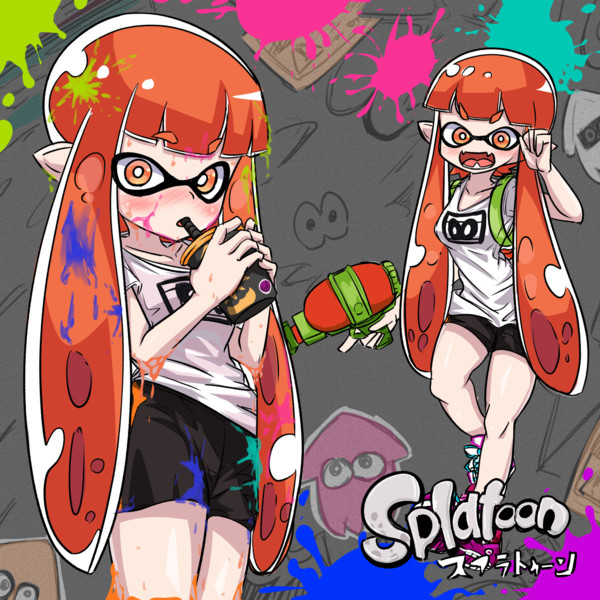 ルーレットお絵かき4人目 イカちゃん スプラトゥーン プラノート さんのイラスト ニコニコ静画 イラスト