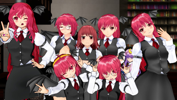 小悪魔の集合写真 / 尾崎造兵廠 さんのイラスト - ニコニコ静画