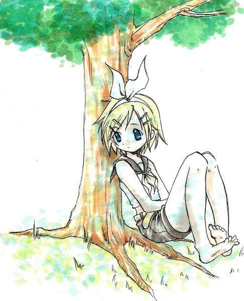 木陰で休憩 Sonora さんのイラスト ニコニコ静画 イラスト