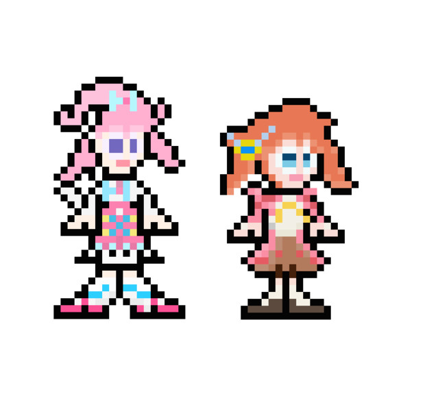 ドット絵 「みらいとまつり」 FC ロックマン風