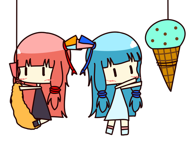 おねーちゃん チョコミントアイスが浮いてる キナ さんのイラスト ニコニコ静画 イラスト