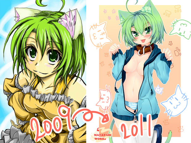 2年の変化 どどマヨ さんのイラスト ニコニコ静画 イラスト