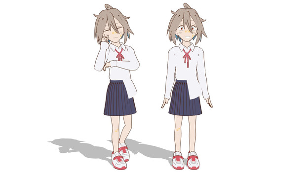 【モデル更新】ナエティマス式結愛せるふ1.1【MMDモデル配布】