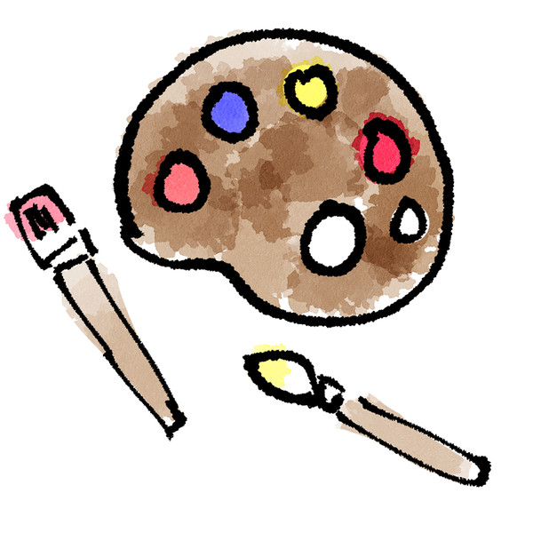 東條賢士の絵の具パレットと筆 東條賢士 さんのイラスト ニコニコ静画 イラスト