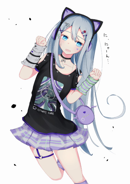 【高い素材】 猫耳ヘッドホンの奏ちゃん / ぜんじまる さんのイラスト 着せ替え服・アウトフィット