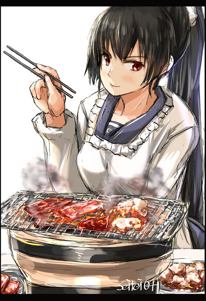 「練度を上げたこの磯風の力、見せてやろう。肉でも何でも、焼いてやるさ！」