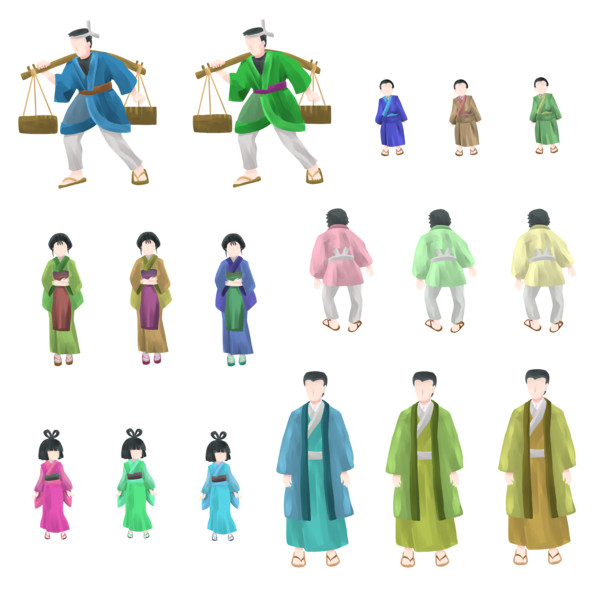 076 町人【立ち絵素材 透過PNG】