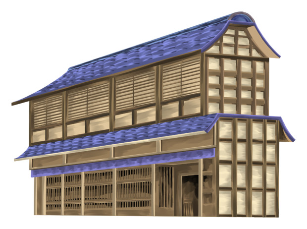 日本風の家屋の絵 4,600点を超える日本家屋のイラスト素材、ロイヤリティフリーの