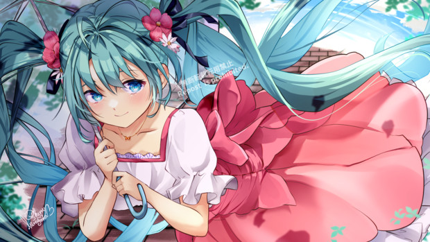 初音ミク　メルト15th記念　描いてみたメイキング