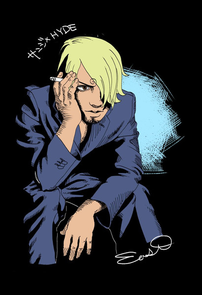 サンジをラルクのhydeにしてみました East さんのイラスト ニコニコ静画 イラスト
