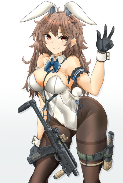 あけおめ白バニー