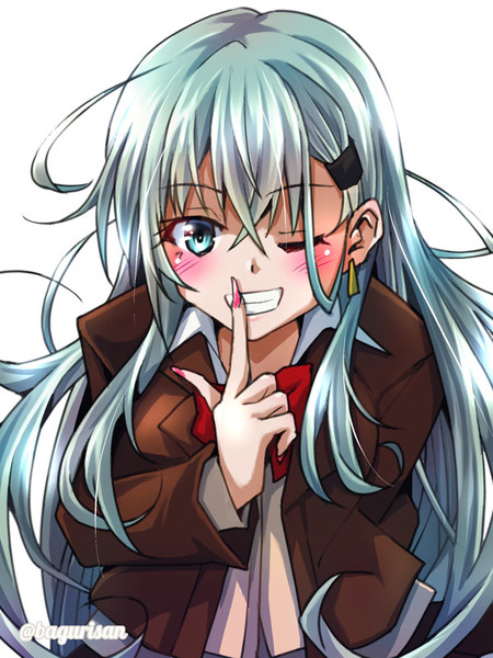 ナイショのポーズだ鈴谷さん あきちん さんのイラスト ニコニコ静画 イラスト