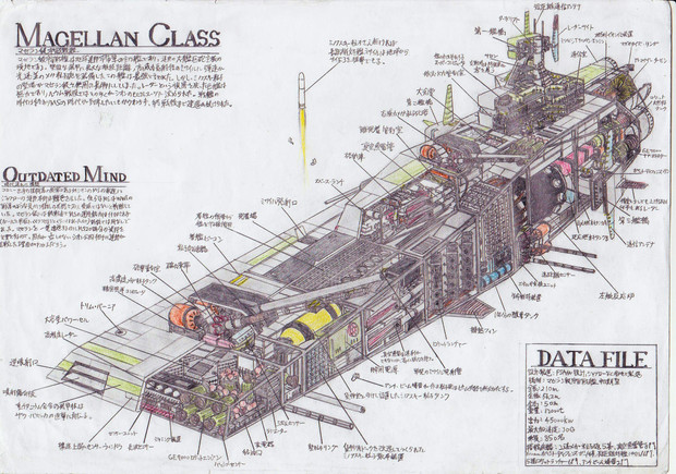 Magellan Class Space Battle Ship　内部構造図!