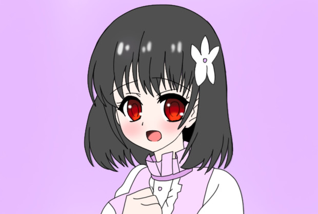 黒髪と白いドレスが似合うレイニ