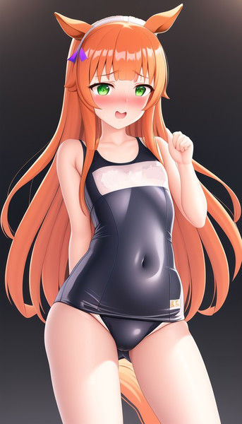 無修正　AI ロリ AIが描いたサイレンススズカ(副産物2) / 壱原うぐぅ さんのイラスト - ニコニコ静画(イラスト)