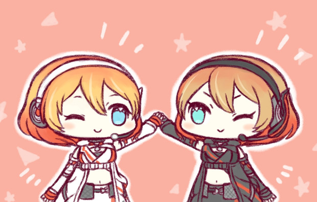 ミライちゃんとイブちゃん