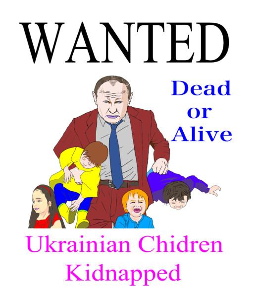 Arrest Warrant ウクライナ人の子供を拉致誘拐した戦争犯罪で国際指名手配