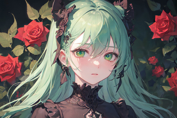 薔薇と少女