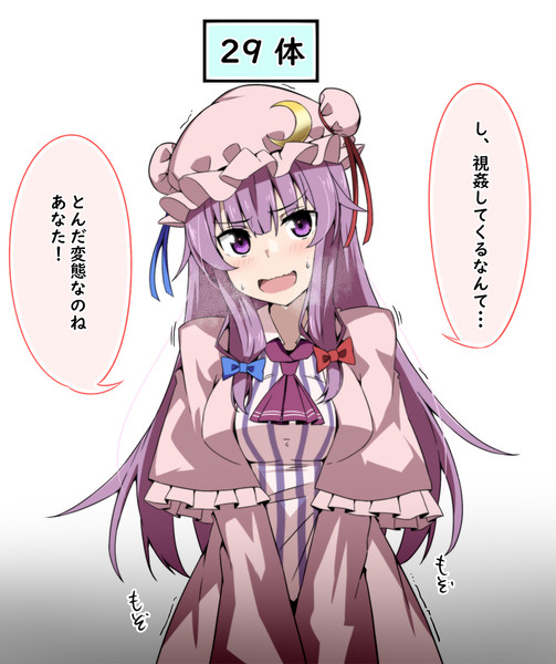 眼鏡をかけたら何か数字が見えるようになった件　(パチュリー)