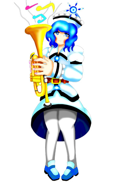 トランペットを使う普通のメルラン / 東横とこ（広島弁チルノ） さんのイラスト ニコニコ静画 (イラスト)