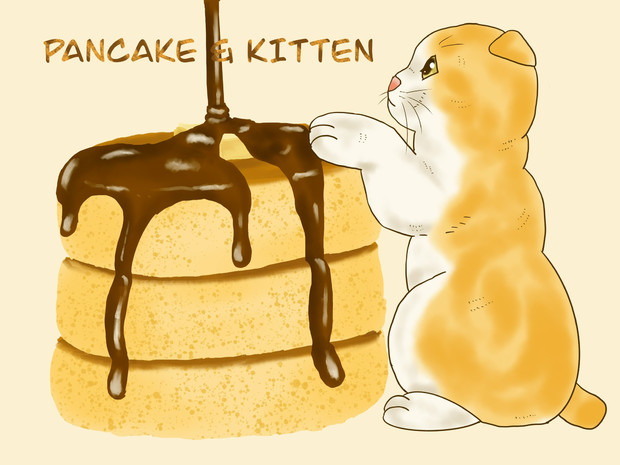 Pancake & kitten