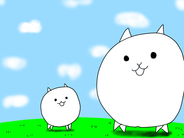にゃんこ大戦争】ちびネコ / お絵かきねずみ さんのイラスト