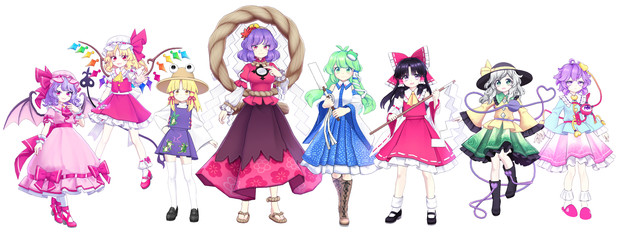 Miy作の東方MMDモデル