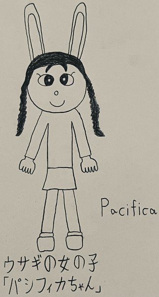 オリジナルキャラクター、ウサギの女の子「パシフィカちゃん」