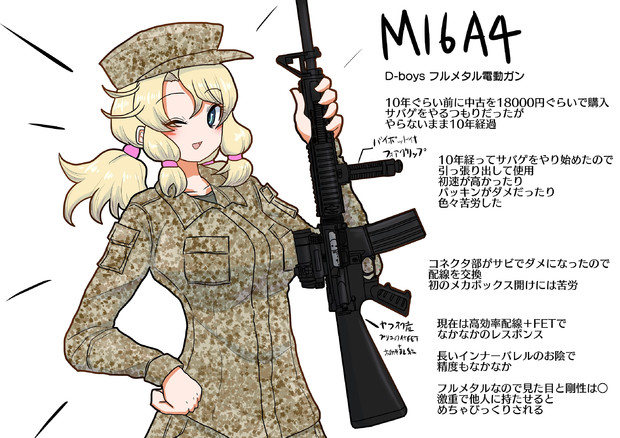 エアガン紹介「D-Boys M16A4」