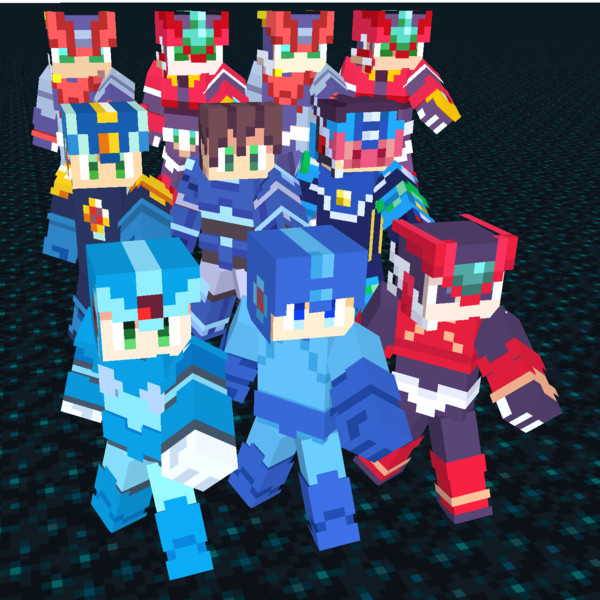 ロックマンMinecraftスキン