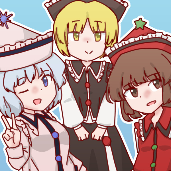 プリズムリバー三姉妹を描いてみました